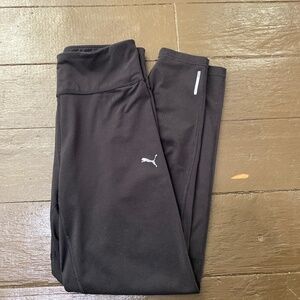Puma athletic gym medium womens yoga pants black bottoms yogas leggings